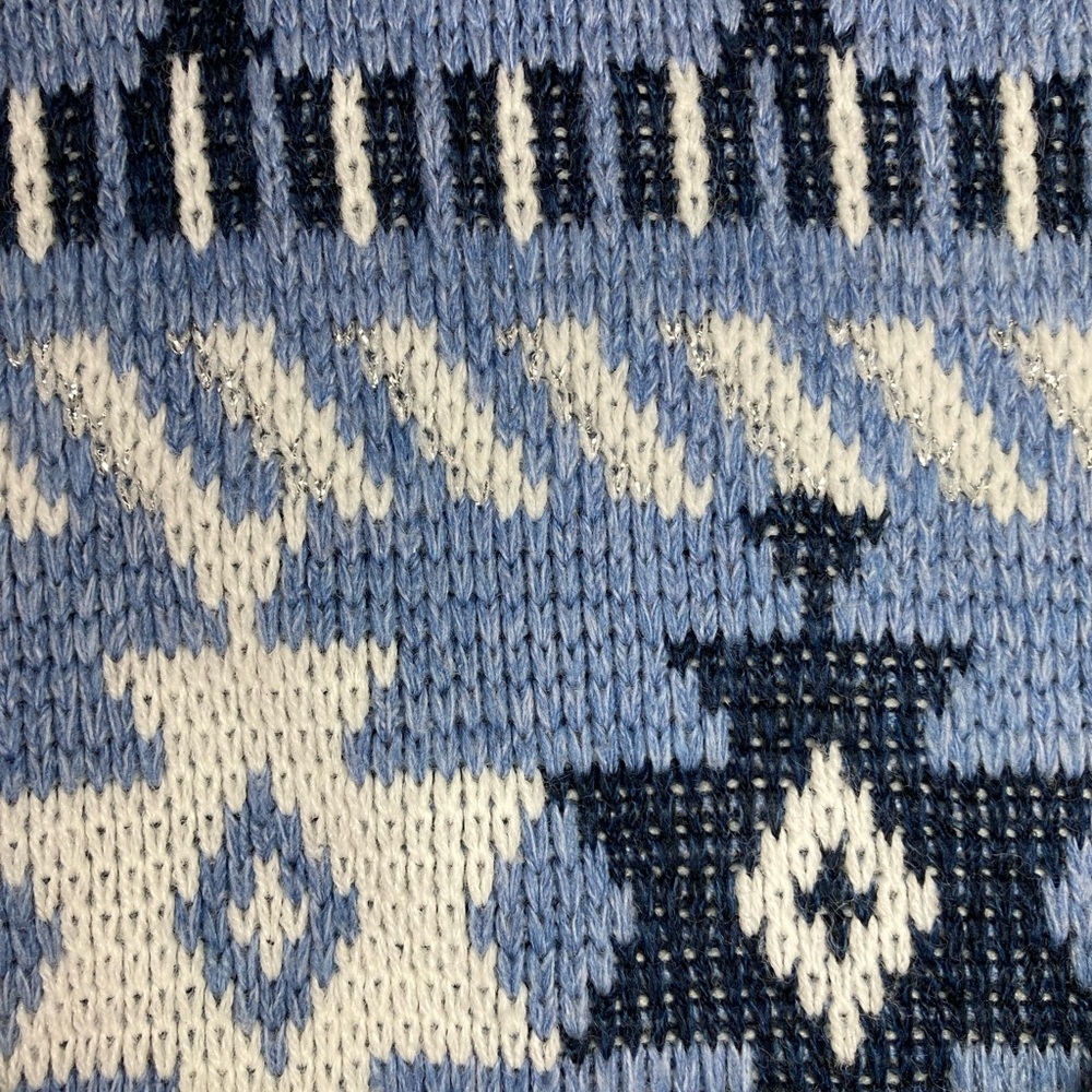 Dana Scott Women’s Blue Vintage Cozy Winter Snowflake Sweater Sz S - Picture 9 of 9
